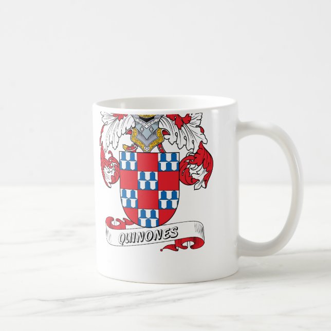 Quinones Family Crest Coffee Mug (Right)