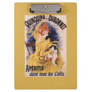 Quinquina Dubonnet Aperitif Promotional Poster Clipboard