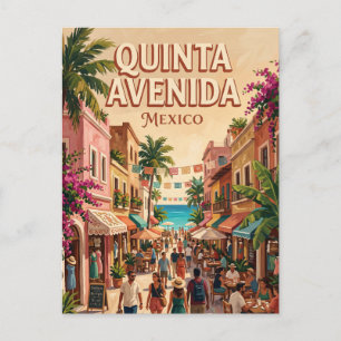 Quinta Avenida Mexico Postcard