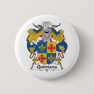 Quintana Family Crest 6 Cm Round Badge