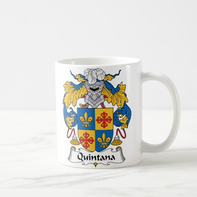 Quintana Family Crest Coffee Mug (Right)