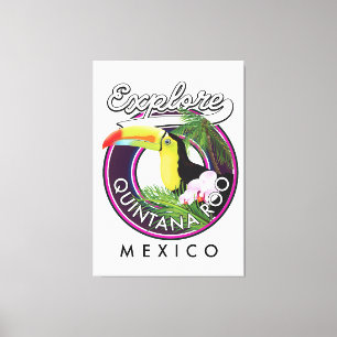 Quintana Roo holbox beach mexico. Canvas Print