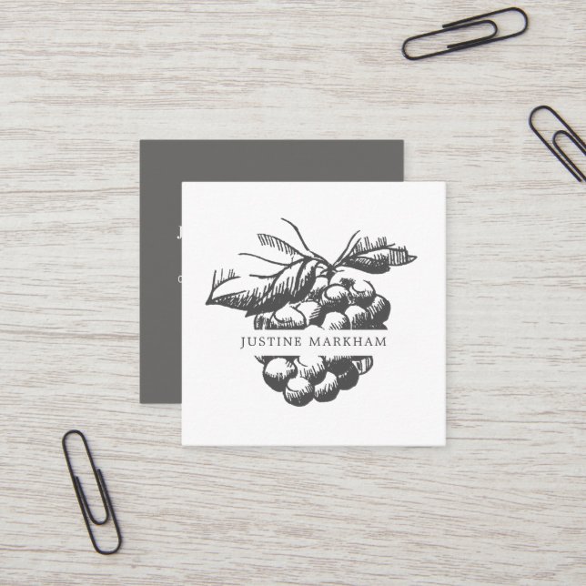 Quintessential Berry Business Card (Front/Back In Situ)