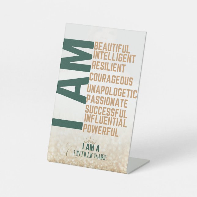 Quintillionaire Pedestal Sign (Front)