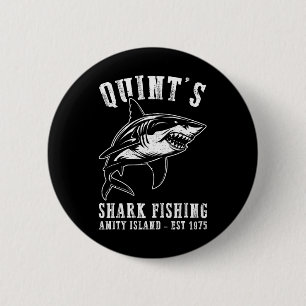 Quints Awesome Ocean Animals Vintage Apparel Shark 6 Cm Round Badge
