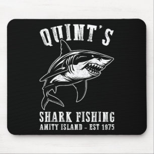 Quints Awesome Ocean Animals Vintage Apparel Shark Mouse Mat