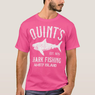 Quint'S Shark Fishing Amity Island 1975 T-Shirt