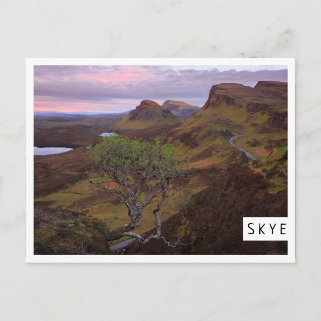 Quiraing sunrise landscape on Skye Postcard (Front)
