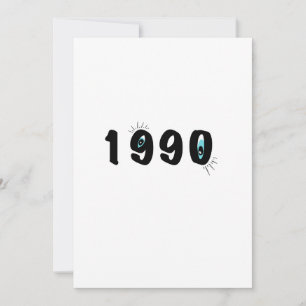 Quirky 1990 Eye Graphic Birthday Card Artistic 9