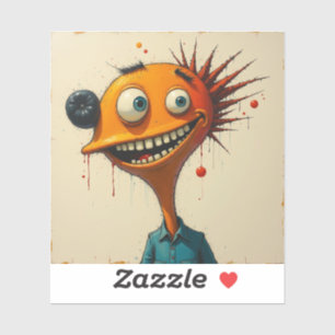 Quirky Alien Monster Art - Funny Monster Series