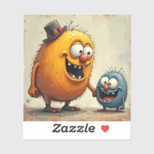 Quirky Alien Monster Art - Funny Monster Series