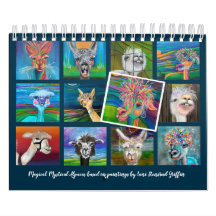 Quirky Alpaca calendar with stories 20z