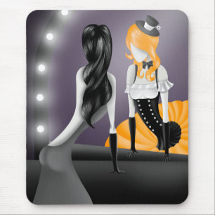 Quirky Ballerina & Dancer refection Mouse Mat