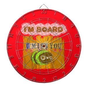 Quirky Bee Art Print Dartboard