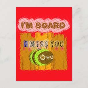 Quirky Bee Art Print Postcard