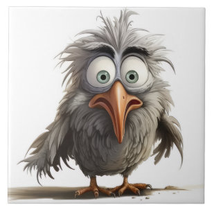 Quirky bird background tile