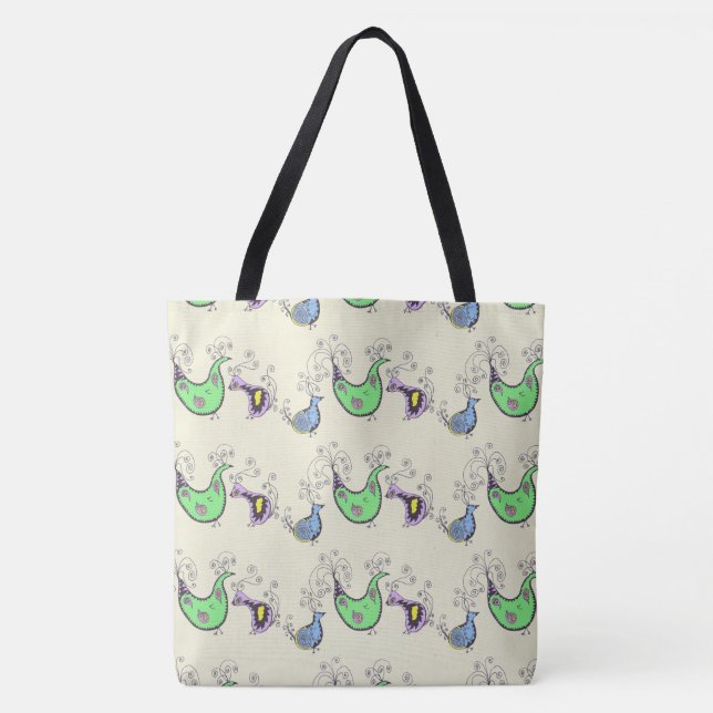 Quirky Birds Tote bag (Front)