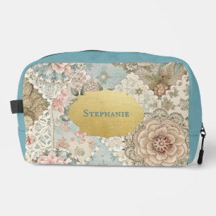 Quirky Boho Patchwork pattern make up bag