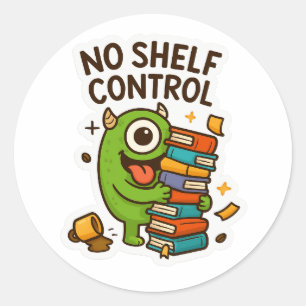 Quirky Book Lover Sticker – Fun & Colourful Design