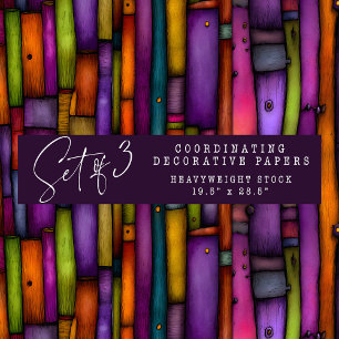 QUIRKY BOOK SPINES DECORATIVE PAPER SET