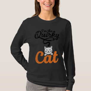 Quirky Cat Vintage Engraving Cat Lover Design_1 T-Shirt