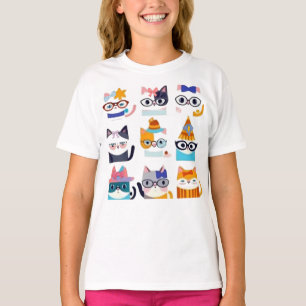 Quirky Cat Whimsical Feline Art for Cat Lovers T-Shirt