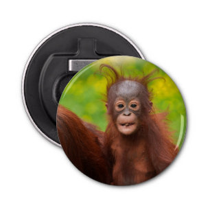 Quirky Charm of an Orangutan Baby Bottle Opener