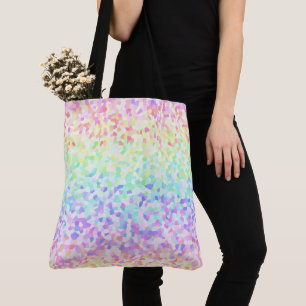 Quirky Colourful Groovy Rainbow Sprinkle Mosaic Tote Bag