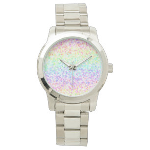 Quirky Colourful Groovy Rainbow Sprinkle Mosaic Watch
