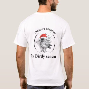 quirky crow christmas in disguise Funny Sarcasm T-Shirt