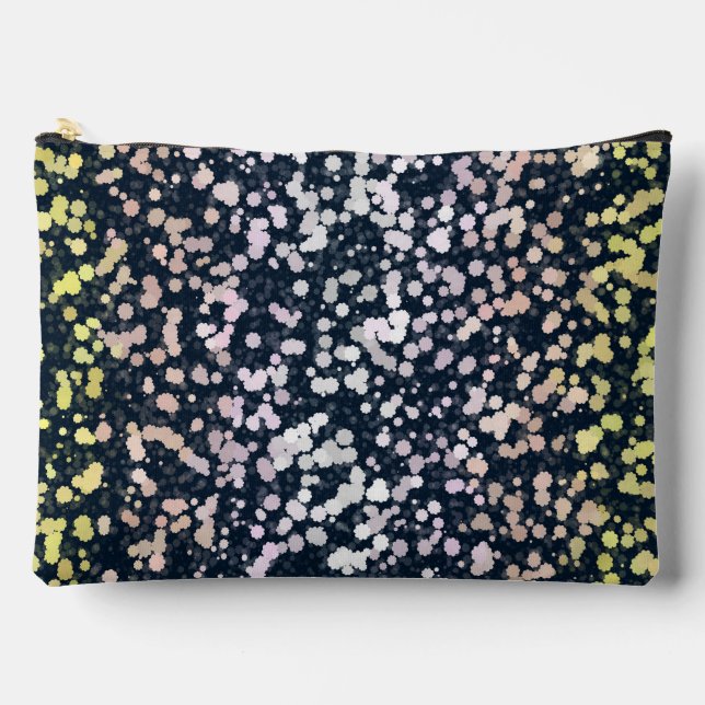 Quirky Cute Retro Boho Flora Pangender Pride Flag Accessory Pouch (Front)