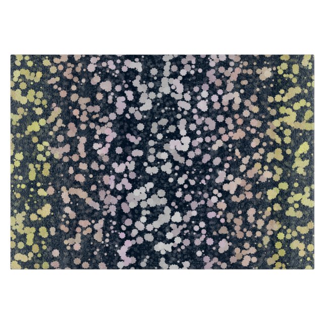 Quirky Cute Retro Boho Flora Pangender Pride Flag Cutting Board (Front)