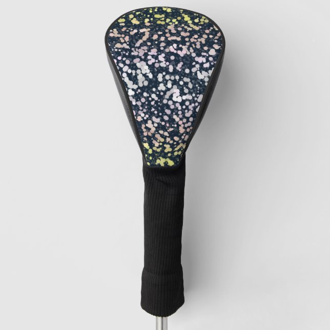 Quirky Cute Retro Boho Flora Pangender Pride Flag Golf Head Cover (Front)