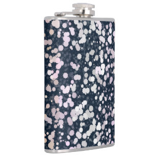 Quirky Cute Retro Boho Flora Pangender Pride Flag Hip Flask