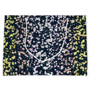Quirky Cute Retro Boho Flora Pangender Pride Flag Large Gift Bag