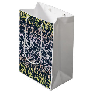 Quirky Cute Retro Boho Flora Pangender Pride Flag Medium Gift Bag