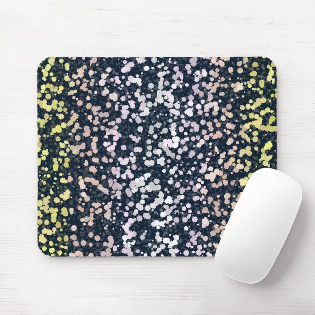 Quirky Cute Retro Boho Flora Pangender Pride Flag Mouse Mat (With Mouse)