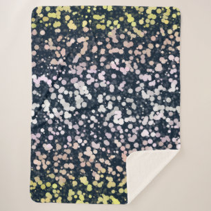 Quirky Cute Retro Boho Flora Pangender Pride Flag Sherpa Blanket