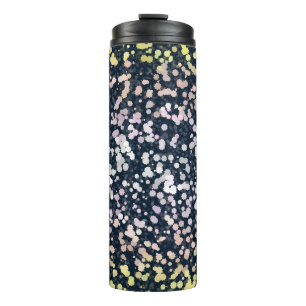 Quirky Cute Retro Boho Flora Pangender Pride Flag Thermal Tumbler
