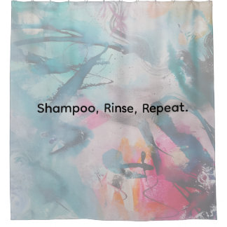Quirky Dark Academia Abstract Shower Curtain