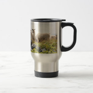 Quirky Designs - Sheep in a field Travel Mug