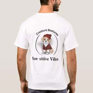 quirky dog in Scottish Tartan Funny Sarcasm T-Shirt
