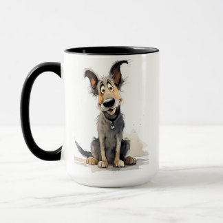 Quirky dog mug