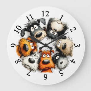 Quirky dogclov large clock