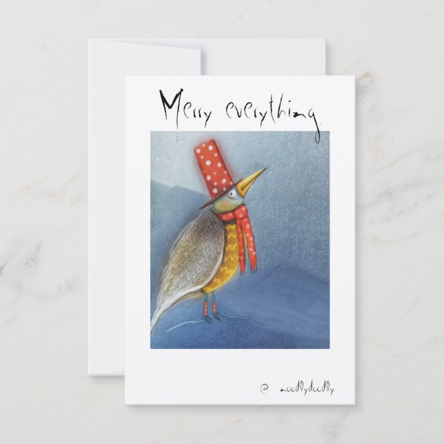 Quirky doodles thank you card (Front)