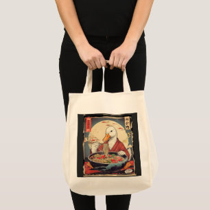 Quirky Duck Ramen Lover for anime lovers Tote Bag