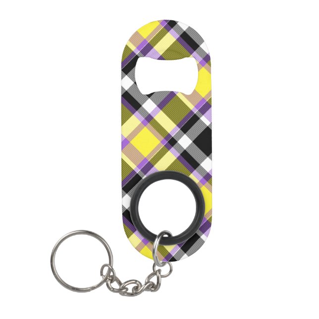 Quirky Eclectic Boho Nonbinary Plaid Pride Flag (Front)