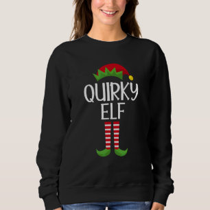 Quirky Elf Family Matching Group Christmas Party P Sweatshirt