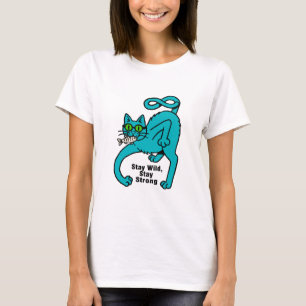 Quirky Expressive Cat T-Shirt