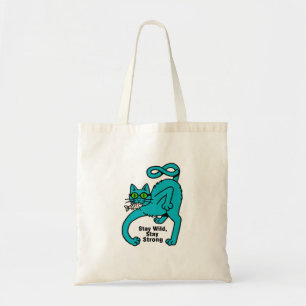 Quirky Expressive Cat Tote Bag